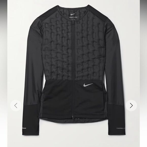 NWT-Nike-Women’s quilted padded ThermaFIT ADV down jacket black-Size Medium - Picture 4 of 13